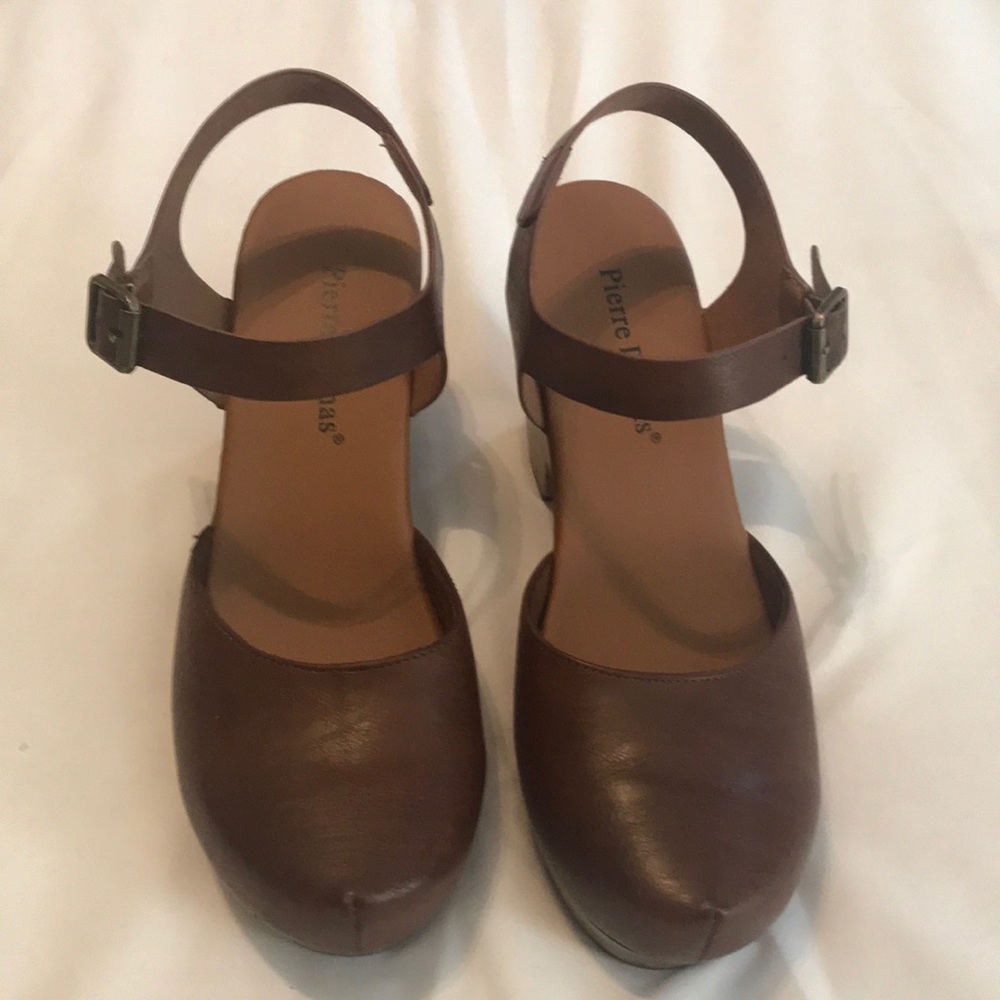 Pierre Dumas ankle strap clogs